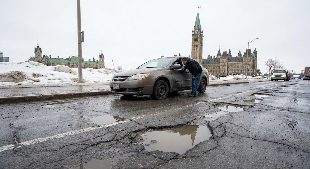What To Do If You Hit a Pothole in Winnipeg & Your Tire Blows Out